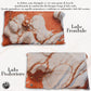 Coppia Federe Cuscino Eleganti Effetto Marmo Terracotta
