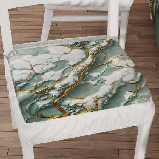 Coprisedia con Elastico Effetto Marmo Salvia Verde | Set 2 o 6 Pz | PETTI
