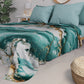 Couvre-lit d'été, Couverture légère, Draps de couvre-lit effet aigue-marine - AQUATIQUE