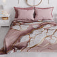 Couvre-lit d'été, Couverture légère, Draps de couvre-lit effet marbre mauve - MAUVELUXE