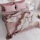 Couvre-lit d'été, Couverture légère, Draps de couvre-lit effet marbre mauve - MAUVELUXE