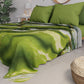 Couvre-lit d'été, Couverture légère, Draps de couvre-lit effet marbre vert - PISTACHIUS