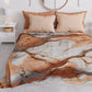 Couvre-lit d'été, Couverture légère, Draps de couvre-lit effet marbre saumon - ROSESALM