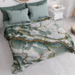 Couvre-lit d'été, Couverture légère, Draps de couvre-lit effet marbre sauge - SALVOR
