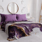 Couvre-lit d'été, Couverture légère, Draps de couvre-lit effet marbre violet - VIOLETRIC