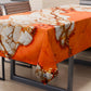 Nappe anti-taches effet marbre élégante orange - AURANGE