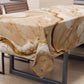 Tovaglia antimacchia effetto marmo beige Doracream PETTI Artigiani Italiani, vista dall'alto