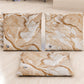 Cuscini per Sedie Cucina Eleganti Effetto Marmo Beige - DORACREAM
