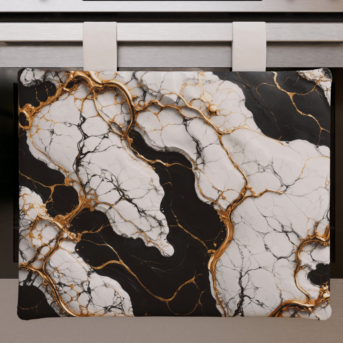 Housse de Four Élégante Moderne Effet Marbre Gildenite