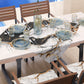 Centre de Table Moderne Effet Marbre Gildenite