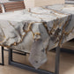 Nappe anti-taches effet marbre élégante gris clair - GRAFYLUX