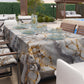Nappe anti-taches effet marbre élégante gris clair - GRAFYLUX