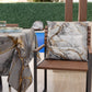 Coussins pour Chaises de Cuisine Élégants Effet Marbre Gris Clair - GRAFYLUX