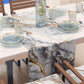 Chemin de Table Moderne Effet Marbre Grafylux