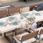 Centre de Table Moderne Effet Marbre Marblice