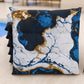 Cuscini per Sedie Cucina Eleganti Effetto Marmo Blu Notte - NAVYGLO