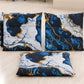 Cuscini per Sedie Cucina Eleganti Effetto Marmo Blu Notte - NAVYGLO