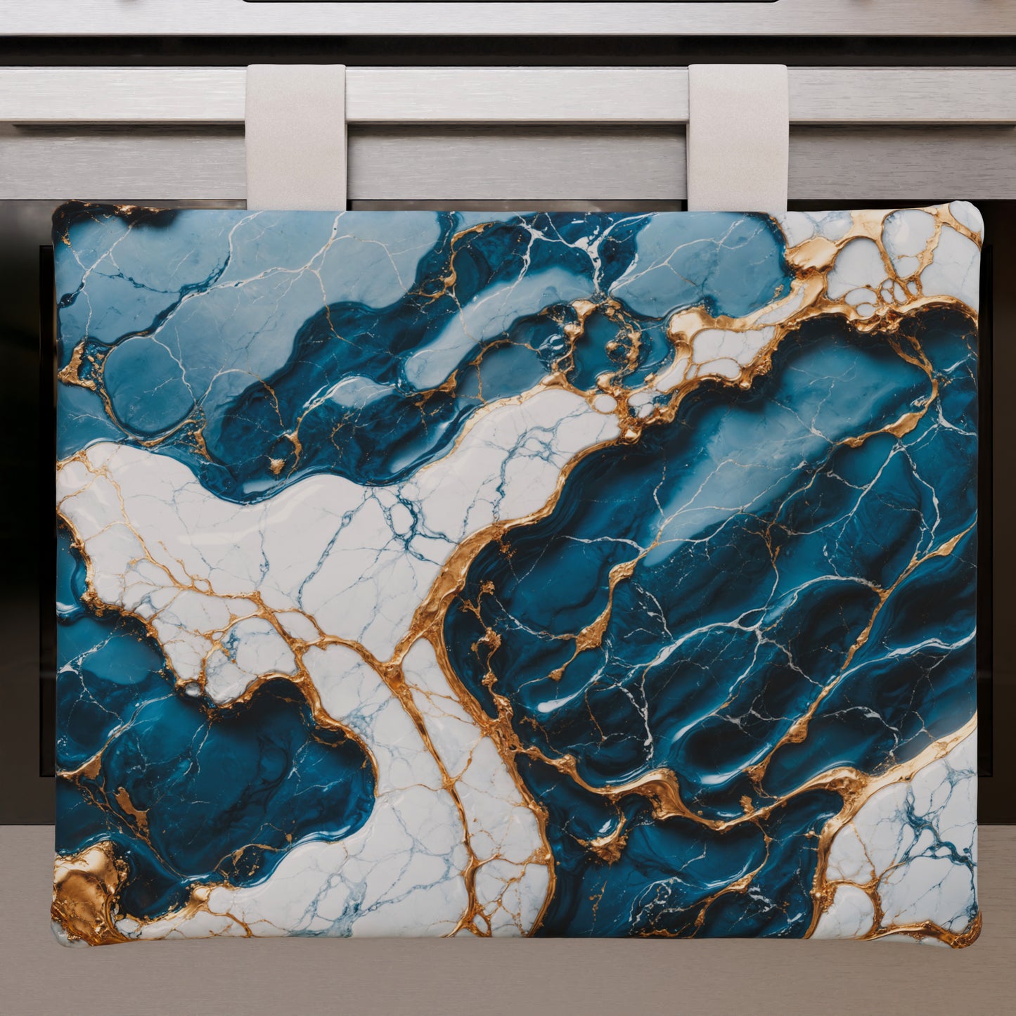 Housse de Four Élégante Moderne Effet Marbre Oceaglint