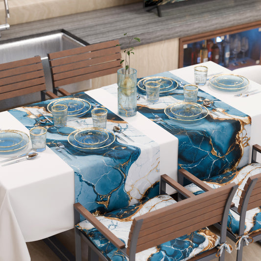 Runner da Tavola Moderno Effetto Marmo Oceaglint
