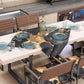 Centre de Table Moderne Effet Marbre Onyxlite