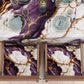 Cuscini per Sedie Cucina Eleganti Effetto Marmo Viola - VIOLETRIC