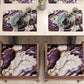 Sets de table américains élégants effet marbre violet - VIOLETRIC