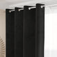Tenda a Pannello in Velluto per Interni con Anelli, 140x280 cm, Nero