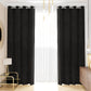 Tenda a Pannello in Velluto per Interni con Anelli, 140x280 cm, Nero
