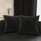 Cuscini Arredo Velluto 2 Pezzi Nero Divano Letto Made in Italy | PETTI