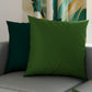 Coussins, Housses de coussin pour canapé, Coussins décoratifs unis vert olive/émeraude