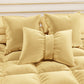 Cuscino Arredo Fiocco in Velluto 40x50 cm, Cuscino divano Oro