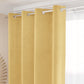 Tenda a Pannello in Velluto per Interni con Anelli, 140x280 cm, Oro