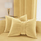 Cuscino Arredo Fiocco in Velluto 40x50 cm, Cuscino divano Oro