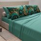 Lenzuola in Cotone, Completo Letto con Federe in Stampa Digitale Marmo Ottanio