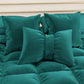 Cuscino Arredo Fiocco in Velluto 40x50 cm, Cuscino divano Ottanio