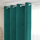 Tenda a Pannello in Velluto per Interni con Anelli, 140x280 cm, Ottanio