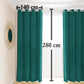 Tenda a Pannello in Velluto per Interni con Anelli, 140x280 cm, Ottanio