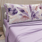 Lenzuola in Cotone, Completo Letto con Federe in Stampa Digitale Palmwater Lilla