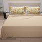 Lenzuola in Cotone, Completo Letto con Federe in Stampa Digitale Palmwater Oliva