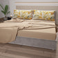 Lenzuola in Cotone, Completo Letto con Federe in Stampa Digitale Palmwater Oliva