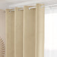 Tenda a Pannello in Velluto per Interni con Anelli, 140x280 cm, Panna