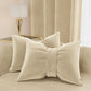 Cuscino Arredo Fiocco Velluto Panna 40x50 cm Divano Made in Italy | PETTI