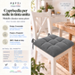 Coussins pour chaises housses de chaise shabby chic unies couleur gris foncé