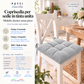 Coussins pour chaises housse de chaise shabby chic uni gris clair