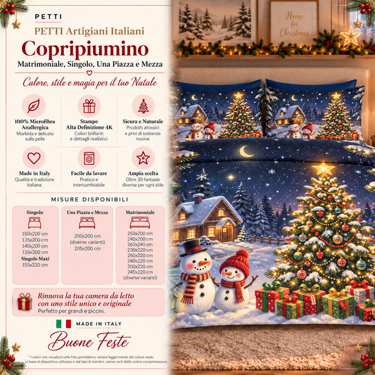 Copripiumini in Stampa Digitale Natalizi Noel Land 02