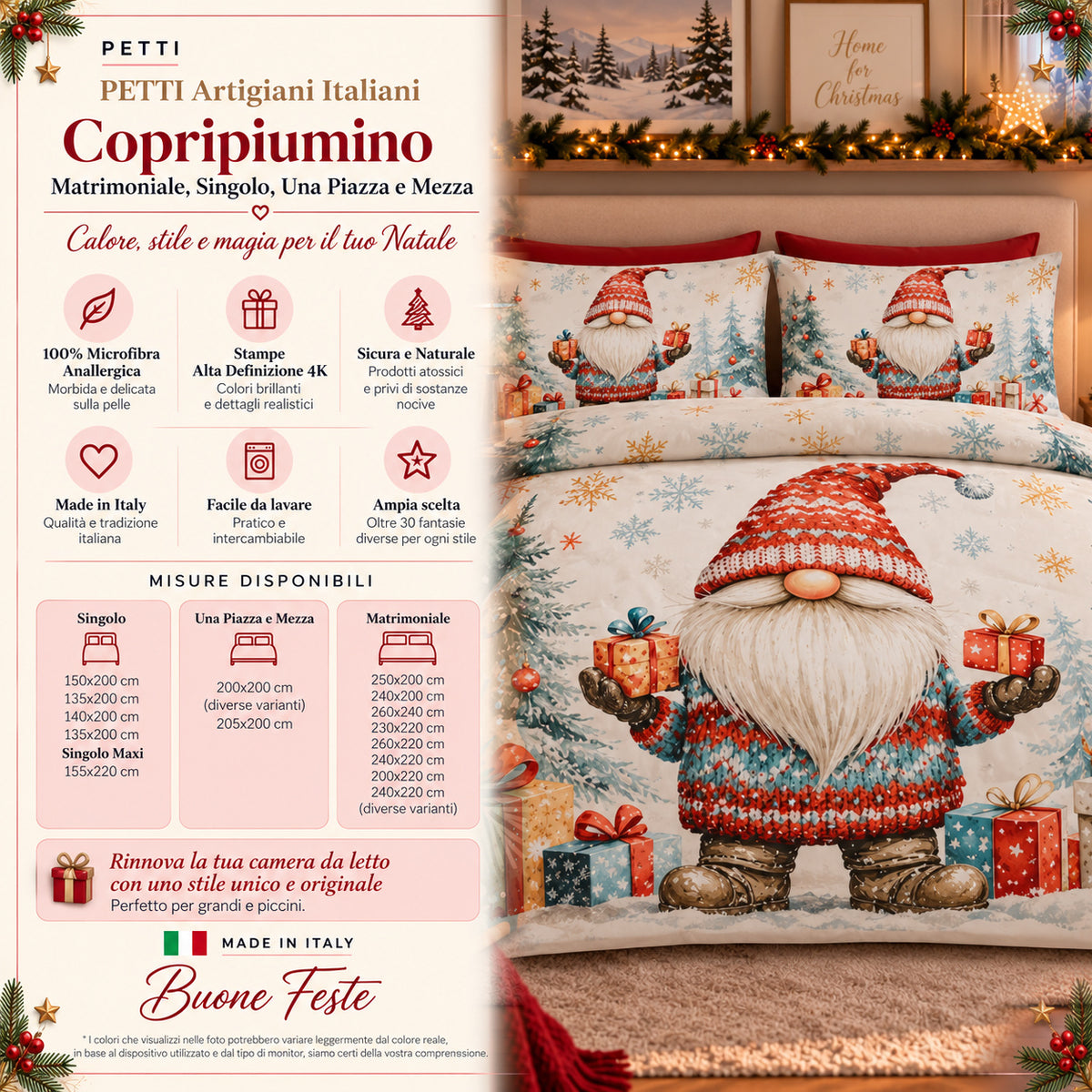 Copripiumini in Stampa Digitale Natalizi 25 Xmas 19
