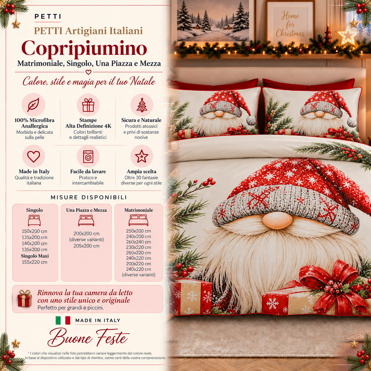 Copripiumini in Stampa Digitale Natalizi 25 Xmas 13