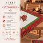 Centrotavola Natalizio per Cucina in Stampa Digitale Fiocco Tartan, Fantasia Scozzese
