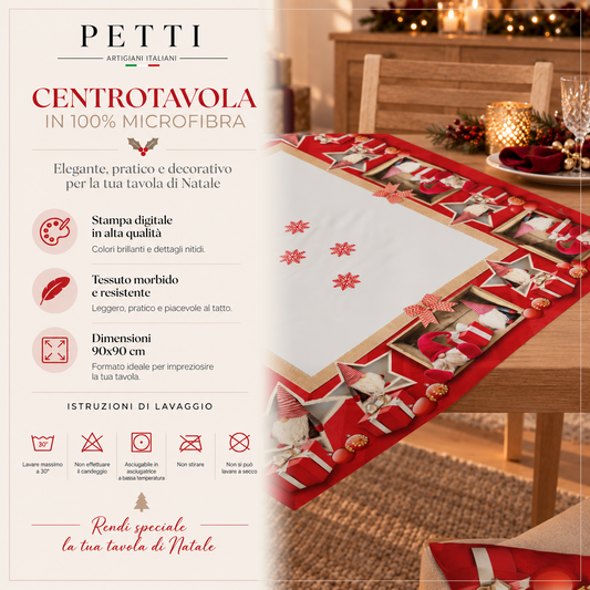 Centrotavola Natalizio per Cucina in Stampa Digitale Elfo