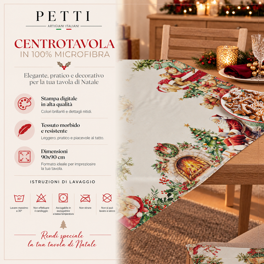 Centrotavola Natalizio per Cucina in Stampa Digitale Sweet Santa